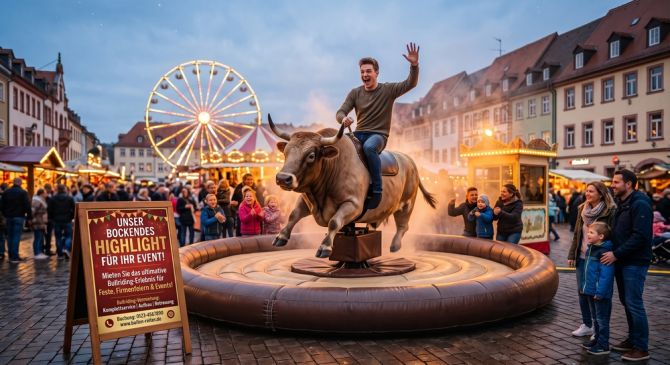 Bullriding - Rodeo, elektrischen Bullen mieten im Raum Leipzig, Halle, Merseburg