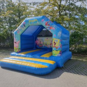 Hüpfburg mit Dach SpongeBob mieten, Hüpfburgenverleih