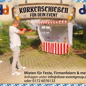 Korkenschießen mieten, Schießbuden Vermietung
