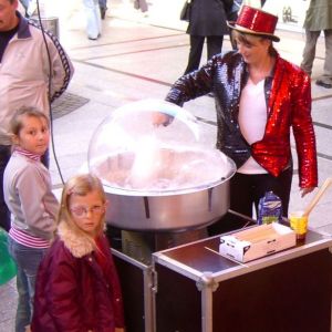 Zuckerwattemaschine mieten, Zuckerwatte-Maschine Vermietung, Verleih
