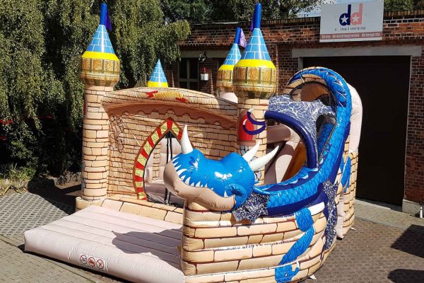 Drachen-Hüpfburg mieten - Vermietung im Raum Leipzig, Halle, Merseburg, Sachsen