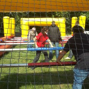 Menschenkicker mieten, Human-soccer Vermietung, Human-Footballtable Verleih