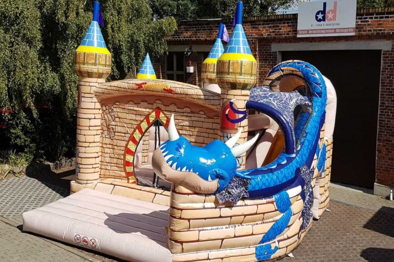 Hüpfburg Drache mieten, Hüpfburen Vermietung