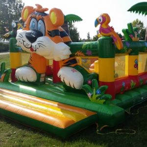 Hüpfburg Aktive Center Tiger mieten, Hüpfburgen Verleih
