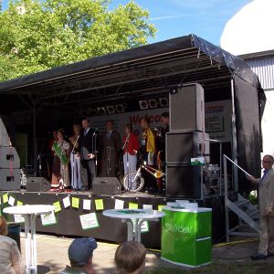 mobile Bühne Stagemobil mieten Halle Saale