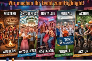 Eventmodule für Teambuilding mieten - Vermietung im Raum Leipzig, Halle, Merseburg, Sachsen
