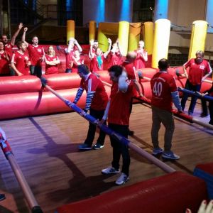 Menschenkicker mieten, Human-soccer Vermietung, Human-Footballtable Verleih