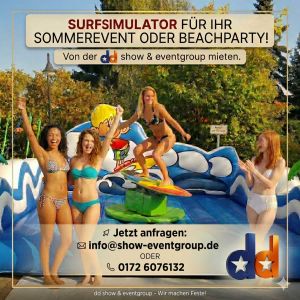 Surfsimulator mieten, Surf-Simulator Vermietung, Verleih