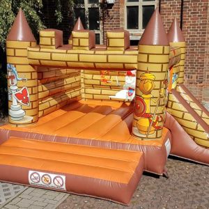 Hüpfburg Ritterburg mit Rutsche mieten, Hüpfburgen Verleih