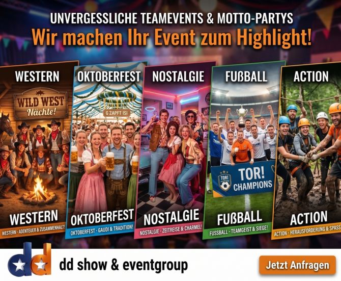 Eventmodule für Teambuilding mieten - Vermietung im Raum Leipzig, Halle, Merseburg, Sachsen