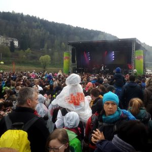 Jump Osterfeuer Bad Schandau mit Stereoact, Vincent Weiss, Sara von Neuburg, Lars-Christian Karde