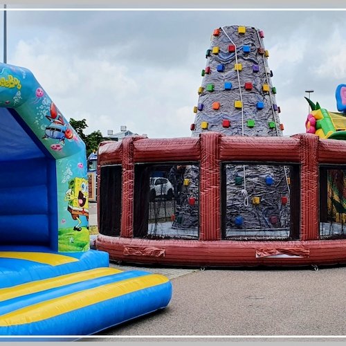 hüpfburg & Kletterberg mieten Leipzig